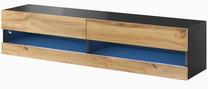 TV galds Cama Meble Vigo New 180, ozola krās./brūna krās., 180 cm x 40 cm x 30 cm