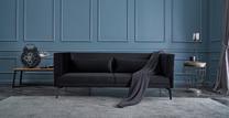 Sofa Hanah Home Ardosa 3-Seat, juoda sp., 197 x 81 cm x 76 cm