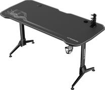 Arvutimängulaud reguleeritava kõrgusega Ultradesk Grand, 160 cm x 75 cm, 70 - 80 cm, valge v./must v.