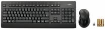 Belaidis klaviatūros ir pelės komplektas Fujitsu LX960, DE, juoda sp.