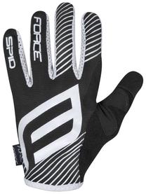 Перчатки Force MTB Spid, белый цв./черный цв., S