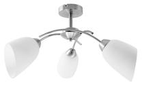 Valgusti lagi ActiveJet Nikita 3P Nickel, E27, 3 x 40 W, valge v. / hõbe v.