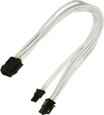 Kabelis Nanoxia 900400023 PCIe 6-pin Female (moteriška), PCIe 8-pin Male (vyriška), 0.3 m