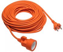Удлинитель GTV, 2 x 1 mm², 20 м, IP20, 1 розетка, oранжевый цв.