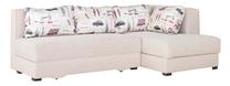 Kampinė sofa Bodzio Judyta, mėlyna sp./smėlio sp., dešininė, 225 x 155 cm x 77 cm