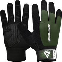 Treniruočių pirštinės RDX W1 Full, juoda sp./žalia sp., M