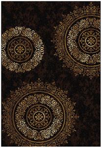 Ковер Oriental Weavers Pronto 909 X88-K, черный цв./коричневый цв., 340 см x 240 см