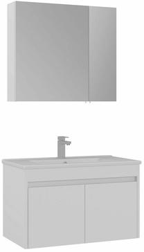 Vannas istabas mēbeļu komplekts Kalune Design Side 85 v2-746, matēti balta krās., 45 cm x 85 cm x 52 cm