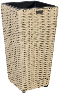 Gėlių vazonas Home4you, plastikinis, Ø 28 cm, šviesiai ruda sp.