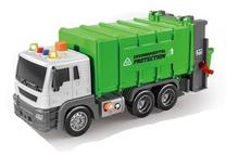 Žaislinė šiukšliavežė Madej City Truck Garbage Truck 007128, 1:16, balta sp./žalia sp.