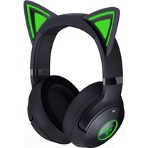 Belaidės žaidimų ausinės vaikams Razer Kraken V2 Kitty BT, juoda sp.