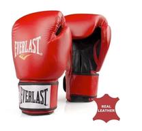 Boksa cimdi Everlast Fighter, melna krās./sarkana krās., 10 oz