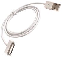 Laidas Forever, USB/Apple 30-pin, balta sp.