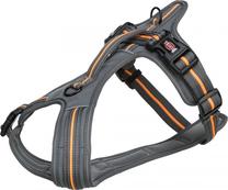 Petnešos šunims Trixie Fusion Touring, oranžinė sp./pilka sp., 450 - 540 mm x 20 mm, S/M