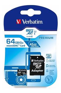 Atminties kortelė Verbatim Micro SDXC, 64 GB