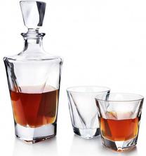 Stiklinių ir grafino rinkinys AffekDesign Eva Triangle, stiklas, 0.78 l, 7 vnt.