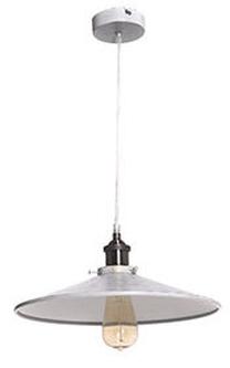 Valgusti rippuv Lida 15096, E27, 1 x 60 W, läbipaistev v. / valge v.