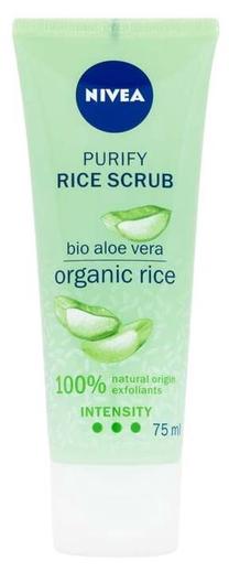 Kūno odos šveitiklis Nivea Rice Scrub Aloe Vera, 75 ml