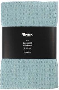 Lovatiesė 4Living Waffle 111216, mėlyna sp., 150 cm x 250 cm