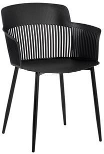 Kėdžių rinkinys Home4you, juoda sp., 53 cm x 62 cm x 84 cm, 4 vnt.