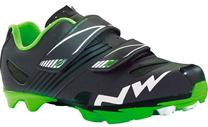 Велосипедная обувь Northwave, черный цв./зеленый цв., 35