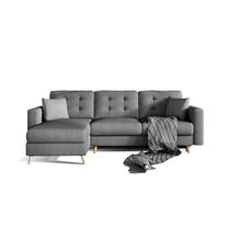 Kampinė sofa Asgard L Sawana 05, tamsiai pilka sp., 162 x 250 cm x 87 cm