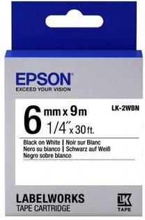 Etikečių juosta Epson LK-2WBN, 9000 cm
