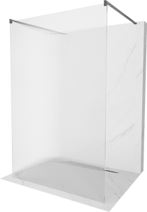 Dušo sienelė Mexen Kioto Walk-in, 100 cm x 200 cm, brushed gun gray sp./grūdintas