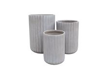 Gėlių vazonas Domoletti LT14603-1S, keramika/molis, Ø 24 cm, pilka sp.