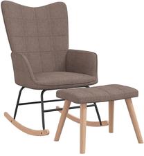 Kiiktool VLX Rocking Fabric Chair, pruun v., 78 cm x 61 cm x 98 cm