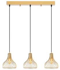 Valgusti rippuv Opviq Telyildo 12170 942FLG1623, E27, 3 x 40 W, kuldne v. / kuldne v.