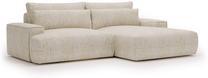 Kampinė sofa - lova Polak Meble Fresh, smėlio sp., dešininė, 272 x 155 cm x 88 cm