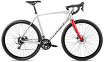 Dviratis gravel Romet Aspre 1, 28 ", 21" rėmas, sidabro sp./raudona sp.