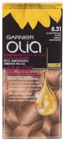 Matu krāsa Garnier Olia, golden ash blonde krās., 8.31, 50 ml
