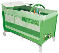 Kelioninė lovytė Baby Design Dream 04, žalia sp.