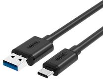 Vads Unitek USB-A - USB-C Y-C474BK USB 3.0 A male, USB 3.0 C male, 1 m, melna krās.