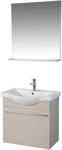 Vonios kambario baldų komplektas Kalune Design Arches 65, šviesiai ruda sp., 36.3 cm x 65 cm x 58 cm