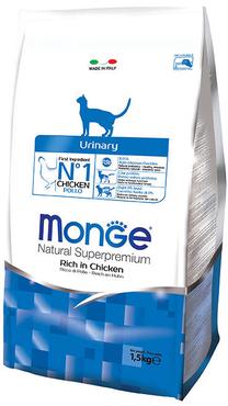 Sausā kaķu barība Monge Urinary, vistas gaļa, 1.5 kg