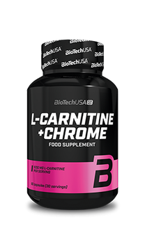 Maisto papildas BioTech USA L-Carnitine + Chrome, 60 vnt.