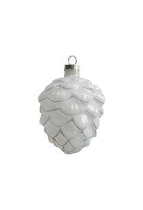 Eglītes rotājums Christmas Touch EBA340119, balta krās., 9.8 cm, stikls