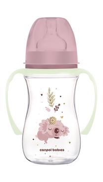 Бутылочка Canpol Babies EasyStart Sleepy Koala, 240 мл, 3 мес., розовый цв.