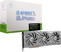 Vaizdo plokštė MSI GeForce RTX 4070 Ti RTX 4070 Ti GAMING X SLIM WHITE 12G, 12 GB, GDDR6X