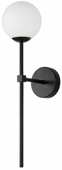 Valgusti seinale Light Prestige Piruleta LP-008/1W BK, G9, 1 x 5 W, valge v. / must v., 12 x 12 cm