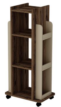 Pastatoma lentyna Kalune Design Marses 550ARN1637, ruda sp./smėlio sp., 120 cm x 40 cm x 60 cm