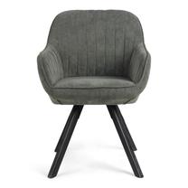 Valgomojo kėdė Domoletti Bago 53000001772, matinė, juoda sp./tamsiai žalia sp., 61 cm x 59 cm x 84 cm