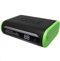 Lādētājs-akumulators (Power bank) Goui Bolt, 10000 mAh, melna krās./zaļa krās.