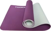 Fitnesa un jogas paklājs Toorx, pelēka krās./violeta krās., 183 cm x 60 cm