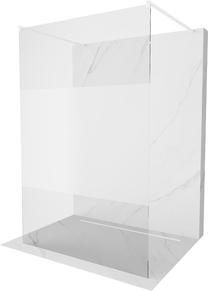 Dušo sienelė Mexen Kioto Walk-In, 140 cm x 200 cm, balta sp./grūdintas
