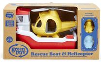 Žaislinis sraigtasparnis Green Toys Rescue Boat & Helicopter 063024