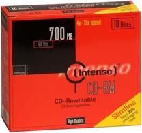 Ierakstāms kompaktdisks Intenso, 700 MB, 10gab.